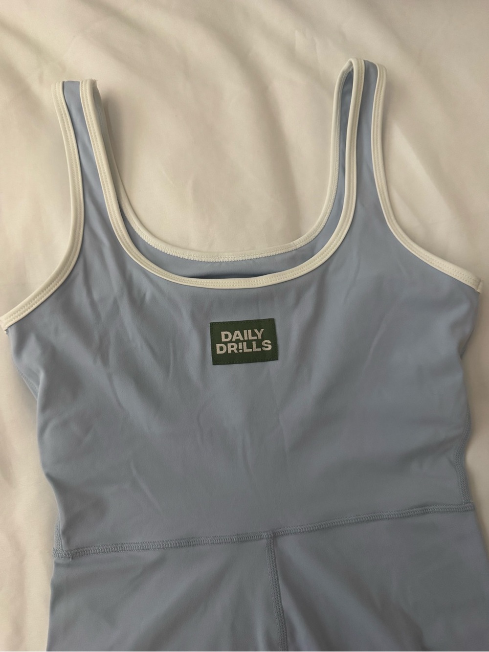 Daily Drills Women's Light Blue Romper